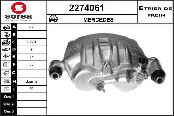 EAI 2274061 - Спирачен апарат vvparts.bg