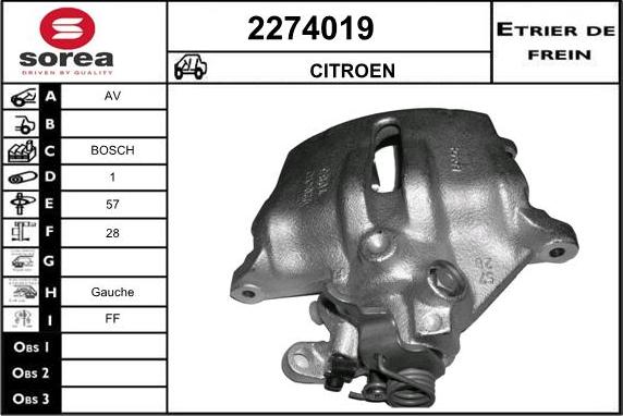 EAI 2274019 - Спирачен апарат vvparts.bg