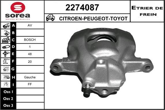 EAI 2274087 - Спирачен апарат vvparts.bg