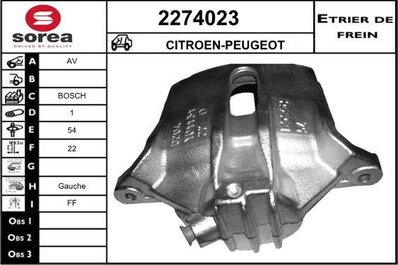 EAI 2274023 - Спирачен апарат vvparts.bg