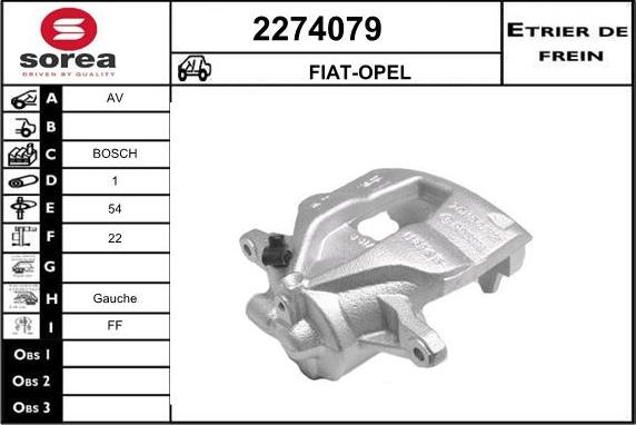 EAI 2274079 - Спирачен апарат vvparts.bg