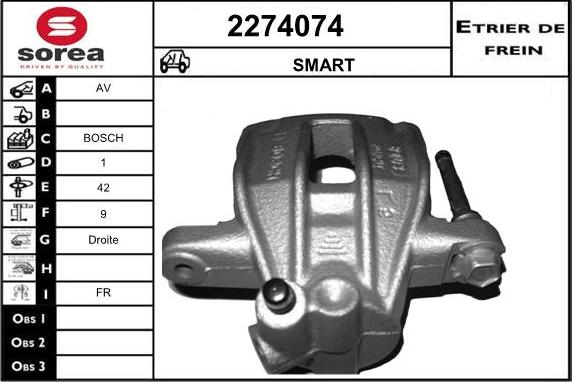 EAI 2274074 - Спирачен апарат vvparts.bg