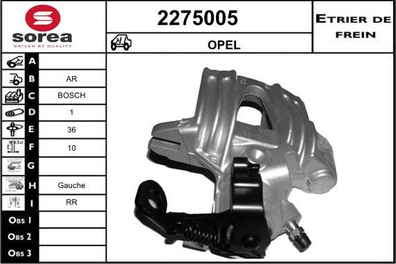 EAI 2275005 - Спирачен апарат vvparts.bg