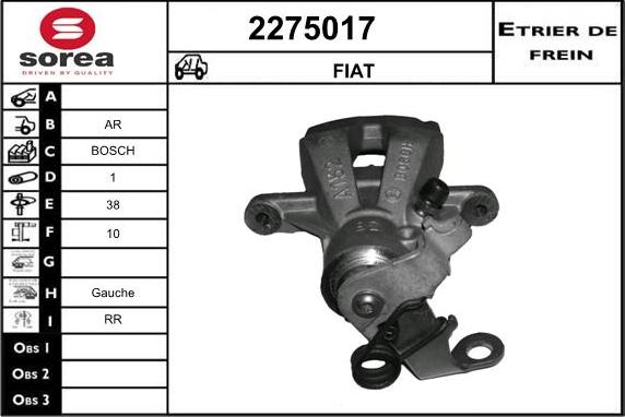 EAI 2275017 - Спирачен апарат vvparts.bg