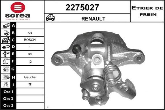 EAI 2275027 - Спирачен апарат vvparts.bg