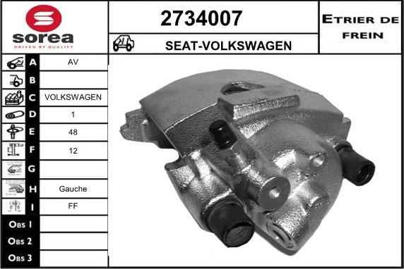 EAI 2734007 - Спирачен апарат vvparts.bg