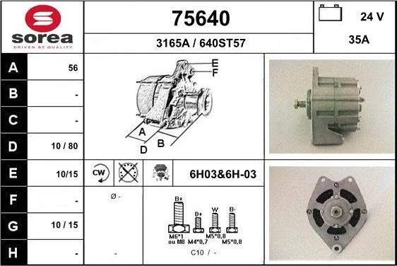 EAI 75640 - Генератор vvparts.bg