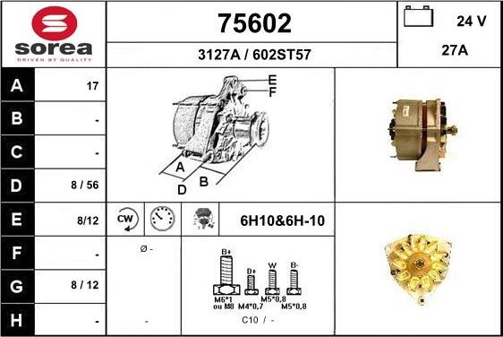 EAI 75602 - Генератор vvparts.bg