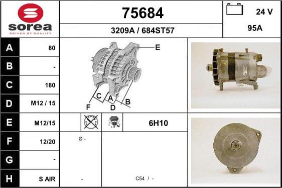 EAI 75684 - Генератор vvparts.bg