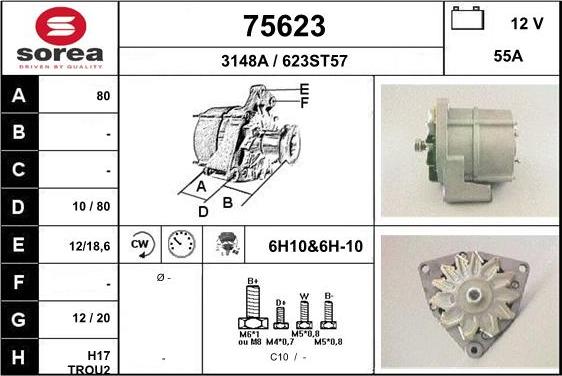 EAI 75623 - Генератор vvparts.bg