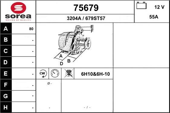 EAI 75679 - Генератор vvparts.bg