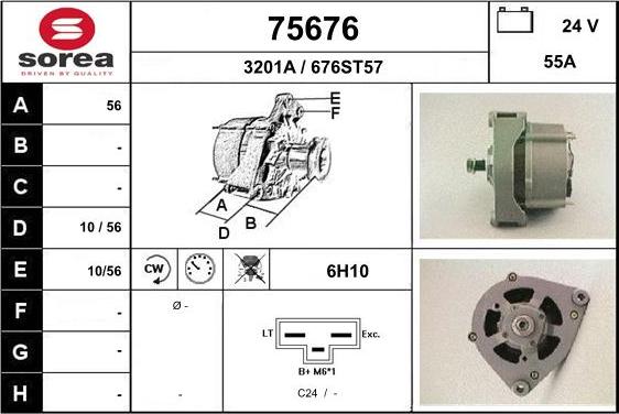 EAI 75676 - Генератор vvparts.bg