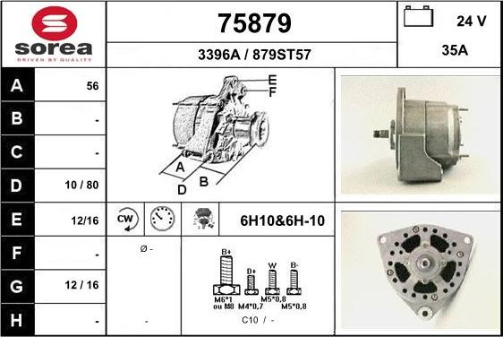 EAI 75879 - Генератор vvparts.bg