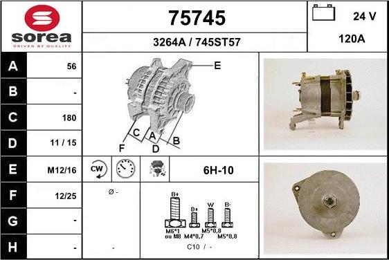 EAI 75745 - Генератор vvparts.bg