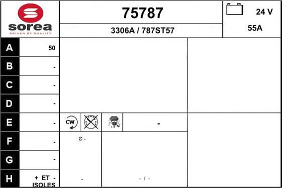 EAI 75787 - Генератор vvparts.bg