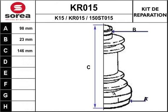 EAI KR015 - Маншон, полуоска vvparts.bg