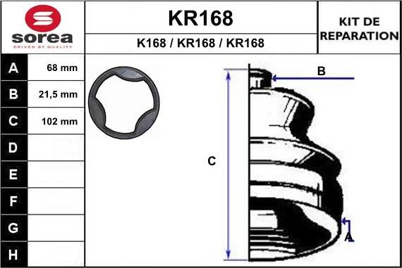 EAI KR168 - Маншон, полуоска vvparts.bg