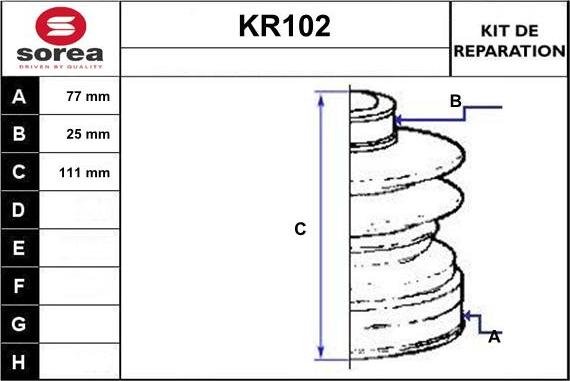 EAI KR102 - Маншон, полуоска vvparts.bg