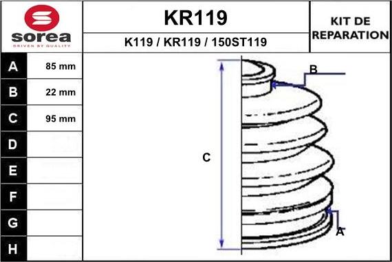 EAI KR119 - Маншон, полуоска vvparts.bg