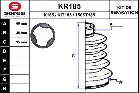 EAI KR185 - Маншон, полуоска vvparts.bg