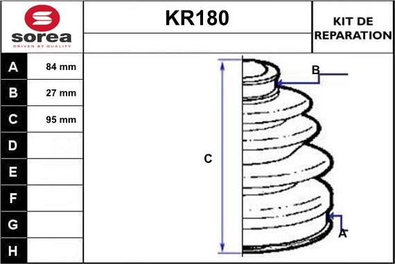 EAI KR180 - Маншон, полуоска vvparts.bg