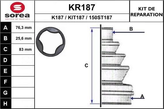 EAI KR187 - Маншон, полуоска vvparts.bg