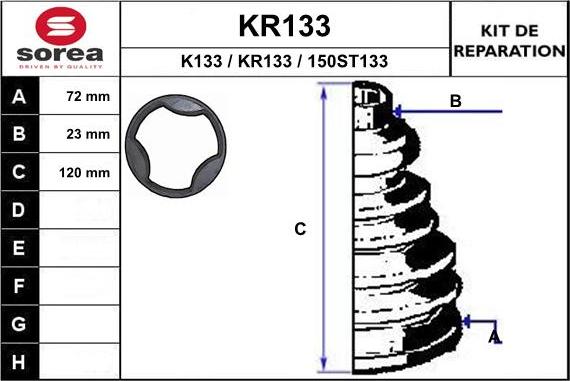 EAI KR133 - Маншон, полуоска vvparts.bg