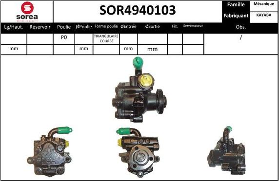 EAI SOR4940103 - Хидравлична помпа, кормилно управление vvparts.bg