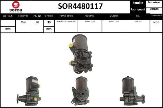 EAI SOR4480117 - Хидравлична помпа, кормилно управление vvparts.bg