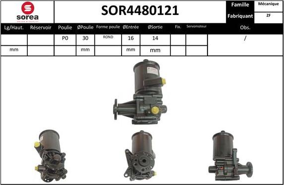 EAI SOR4480121 - Хидравлична помпа, кормилно управление vvparts.bg