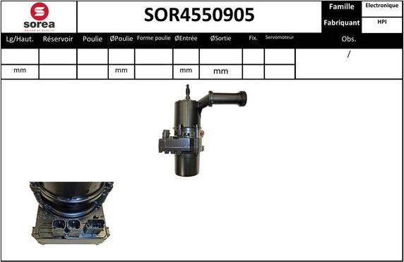 EAI SOR4550905 - Хидравлична помпа, кормилно управление vvparts.bg