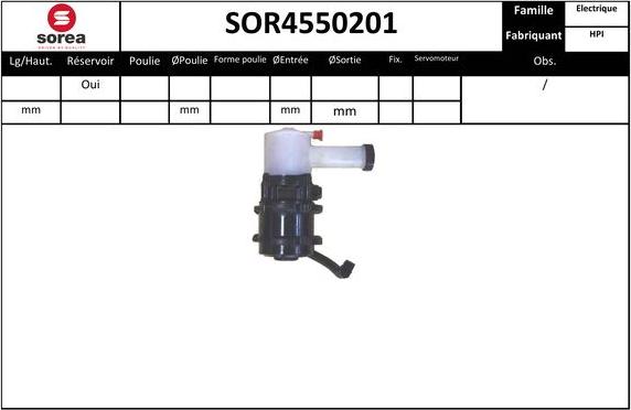 EAI SOR4550201 - Хидравлична помпа, кормилно управление vvparts.bg