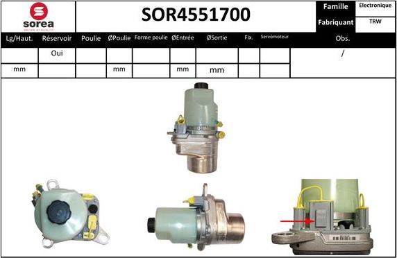 EAI SOR4551700 - Хидравлична помпа, кормилно управление vvparts.bg