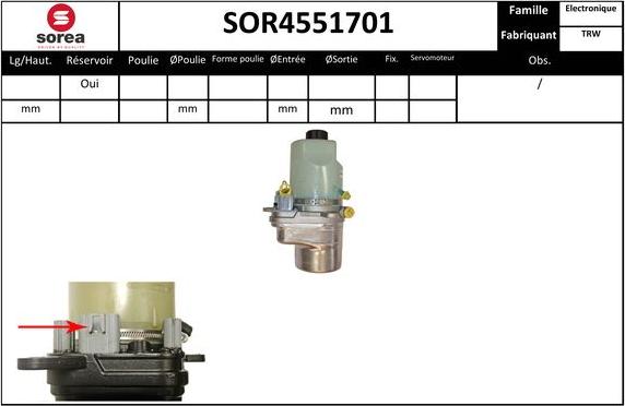 EAI SOR4551701 - Хидравлична помпа, кормилно управление vvparts.bg