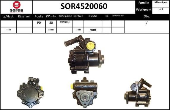 EAI SOR4520060 - Хидравлична помпа, кормилно управление vvparts.bg