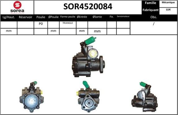 EAI SOR4520084 - Хидравлична помпа, кормилно управление vvparts.bg