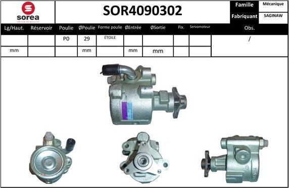 EAI SOR4090302 - Хидравлична помпа, кормилно управление vvparts.bg