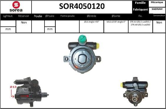 EAI SOR4050120 - Хидравлична помпа, кормилно управление vvparts.bg