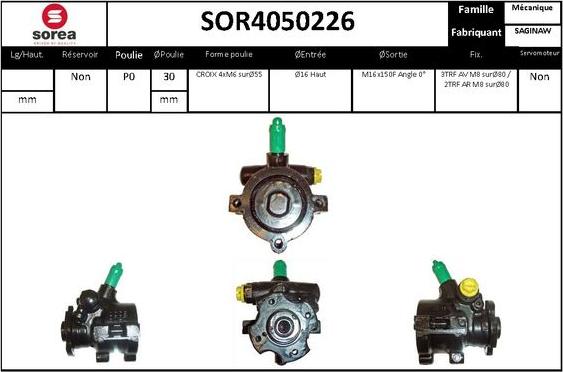 EAI SOR4050226 - Хидравлична помпа, кормилно управление vvparts.bg