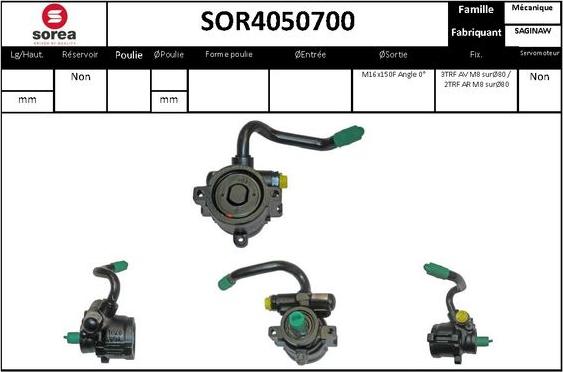 EAI SOR4050700 - Хидравлична помпа, кормилно управление vvparts.bg