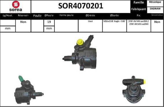 EAI SOR4070201 - Хидравлична помпа, кормилно управление vvparts.bg
