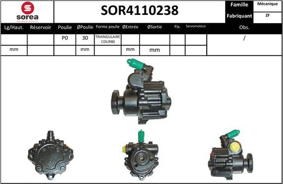 EAI SOR4110238 - Хидравлична помпа, кормилно управление vvparts.bg