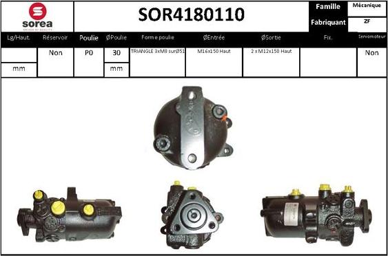 EAI SOR4180110 - Хидравлична помпа, кормилно управление vvparts.bg