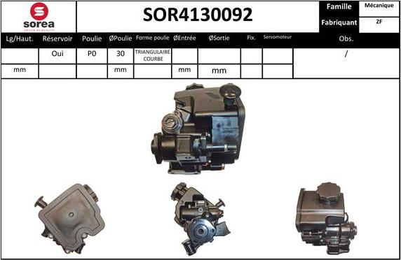 EAI SOR4130092 - Хидравлична помпа, кормилно управление vvparts.bg