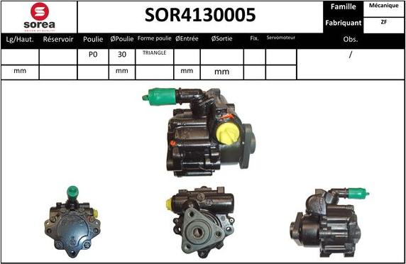 EAI SOR4130005 - Хидравлична помпа, кормилно управление vvparts.bg