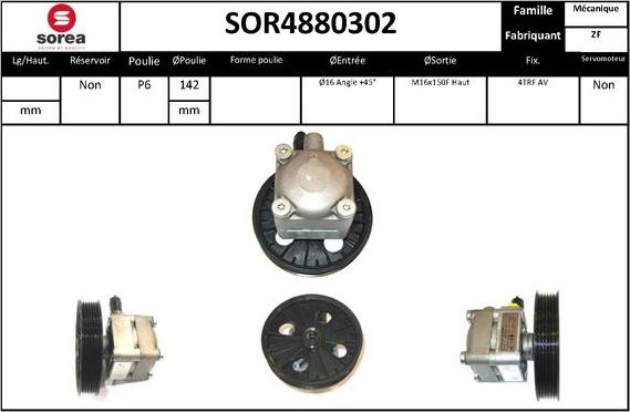 EAI SOR4880302 - Хидравлична помпа, кормилно управление vvparts.bg