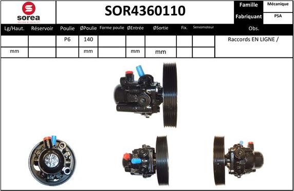 EAI SOR4360110 - Хидравлична помпа, кормилно управление vvparts.bg