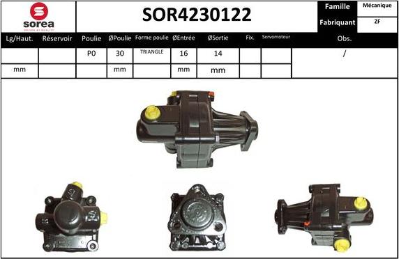 EAI SOR4230122 - Хидравлична помпа, кормилно управление vvparts.bg