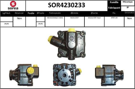 EAI SOR4230233 - Хидравлична помпа, кормилно управление vvparts.bg