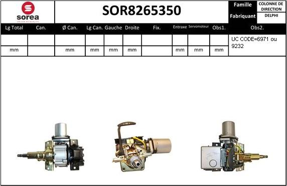 EAI SOR8265350 - Кормилна колона vvparts.bg